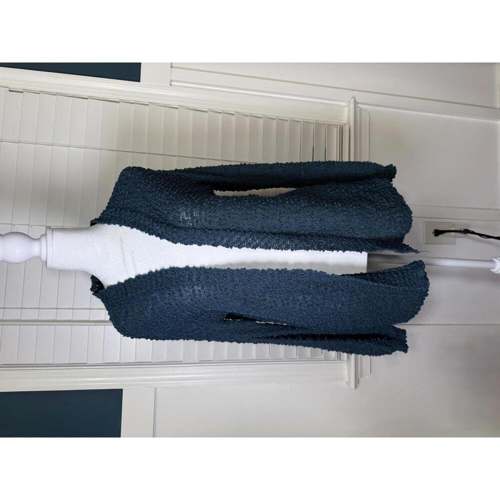 Wild Fable Textured Open Front Cardigan Sweater in Blue - XS